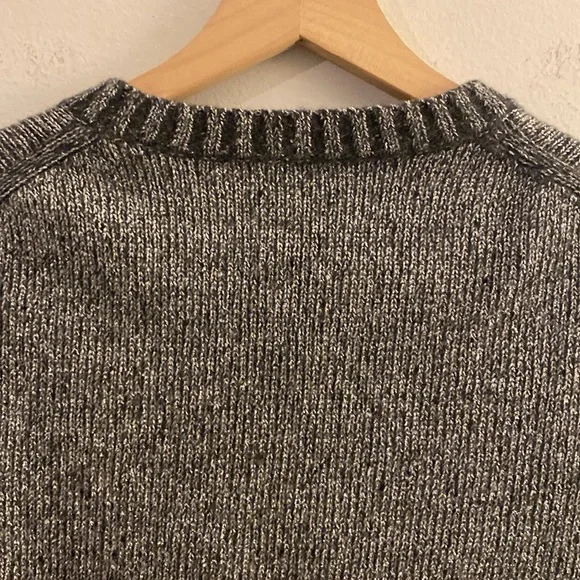 J. Crew Factory Metallic Wool Mix Sweater - Women’s Medium - Silver Blue - Picture 7 of 9